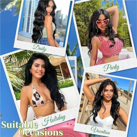 KooKaStyle Invisible Wire Hair Extensions with Transparent Wire Adjustable Size - Picture 3 of 7